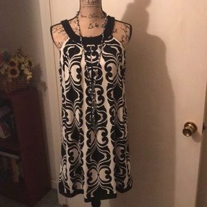 Black and White patterned dress